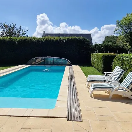 Gite 4 Personnes Avec Piscine Et Bain Nordique Proche Des Plages Du Debarquement Le Manoir  Exterior photo